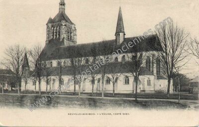 Carte postale ancienne L'Église, (côté sud) — Neuville-aux-Bois (Loiret)