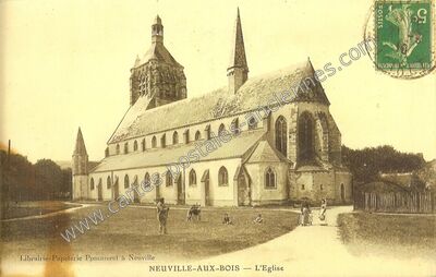 Carte postale ancienne L'Eglise — Neuville-aux-Bois (Loiret)