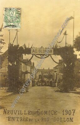 Carte postale ancienne AD.GLORIAM — Neuville-aux-Bois (Loiret)