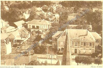 Carte postale ancienne Panorama — Neuville-aux-Bois (Loiret)