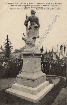 Carte postale ancienne Nibelle St Sauveur — Nibelle (Loiret)