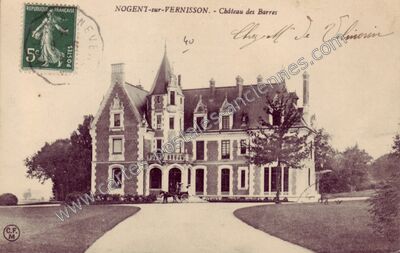 Carte postale ancienne Les Barres — Nogent-sur-Vernisson (Loiret)