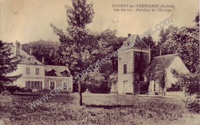Carte postale ancienne Les Barres — Nogent-sur-Vernisson (Loiret)