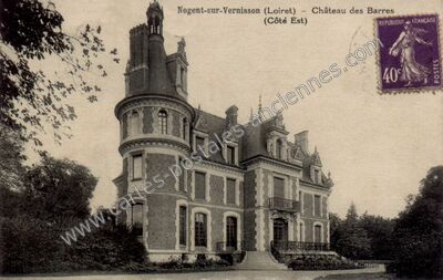 Carte postale ancienne Les Barres — Nogent-sur-Vernisson (Loiret)