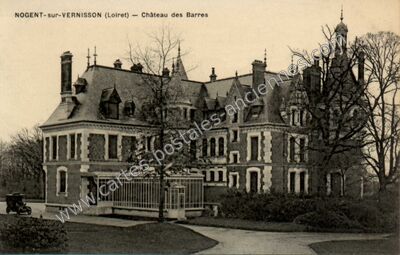 Carte postale ancienne Les Barres — Nogent-sur-Vernisson (Loiret)