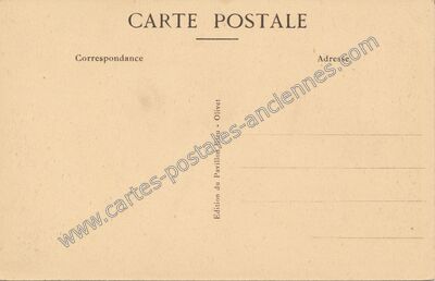Carte postale ancienne Arriere Pavillon Bleu — Olivet (Loiret)