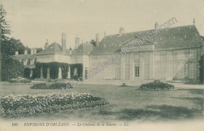 Carte postale ancienne Le Château de la Source — Olivet (Loiret)