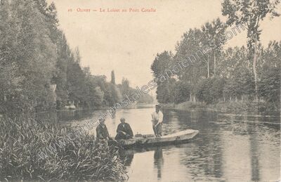Carte postale ancienne Le Loiret au Pont Cotelle — Olivet (Loiret)