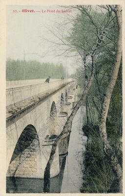 Carte postale ancienne Le Pont du Loiret — Olivet (Loiret)