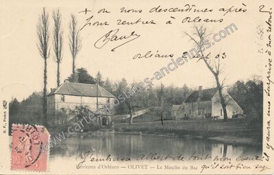 Carte postale ancienne Olivet — Olivet (Loiret)