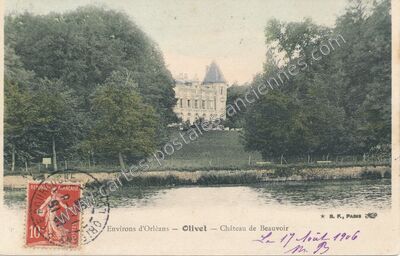 Carte postale ancienne Château de Beauvoir — Olivet (Loiret)