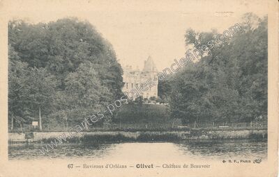 Carte postale ancienne Château de Beauvoir — Olivet (Loiret)