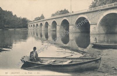Carte postale ancienne Le Pont — Olivet (Loiret)