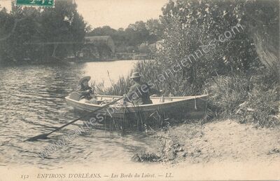 Carte postale ancienne Les Bords du Loiret — Olivet (Loiret)