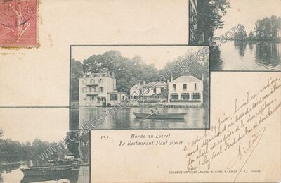 Carte postale ancienne Le Restaurant Paul Forêt — Olivet (Loiret)