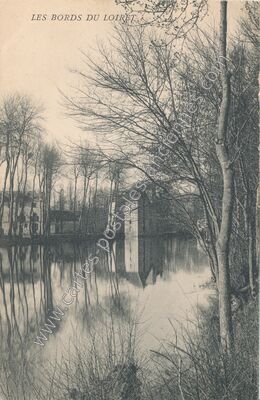 Carte postale ancienne Les bords du Loiret — Olivet (Loiret)