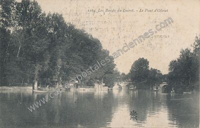 Carte postale ancienne Les Bords du Loiret. - Le Pont d'Olivet — Olivet (Loiret)