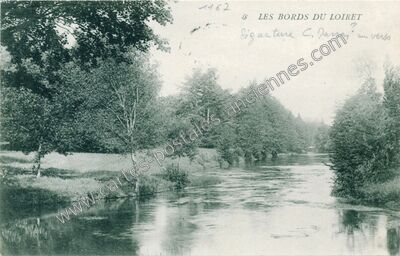 Carte postale ancienne Les bords du Loiret — Olivet (Loiret)