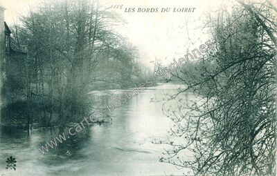 Carte postale ancienne Les bords du Loiret — Olivet (Loiret)