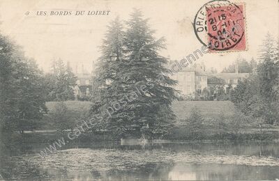Carte postale ancienne Les Bords du Loiret — Olivet (Loiret)