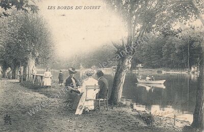 Carte postale ancienne Les bords du Loiret — Olivet (Loiret)