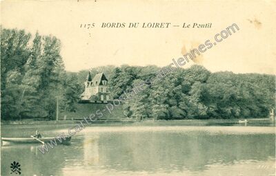 Carte postale ancienne Bords du Loiret -- Le Pontil — Olivet (Loiret)