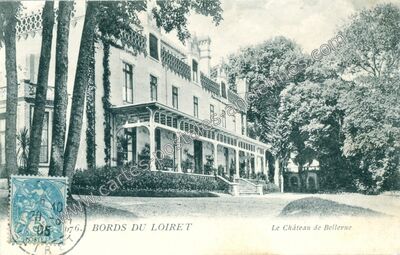 Carte postale ancienne Bords du Loiret, Le Château de Bellevue — Olivet (Loiret)