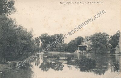 Carte postale ancienne Bords du Loiret — Saint-Pryvé-Saint-Mesmin (Loiret)