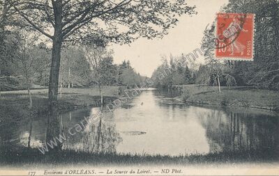 Carte postale ancienne La Source du Loiret — Orléans (Loiret)