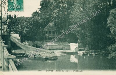Carte postale ancienne Bords du Loiret - L'Eldorado — Olivet (Loiret)