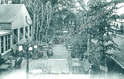 Carte postale ancienne Les Jardins de l'Eldorado — Olivet (Loiret)