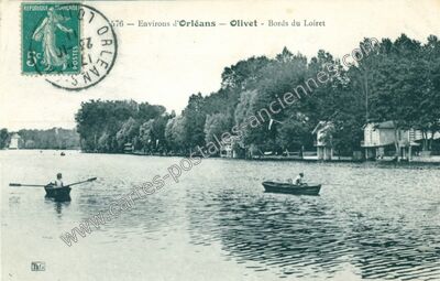 Carte postale ancienne Environs d'Orléans - Bords du Loiret — Olivet (Loiret)