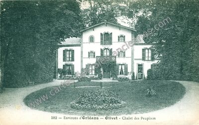 Carte postale ancienne Chalet des Peupliers — Olivet (Loiret)
