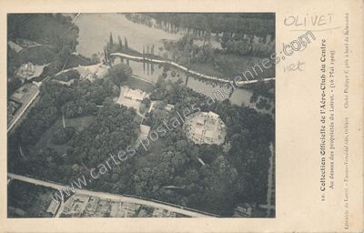 Carte postale ancienne Collection Officielle de l'Aéro-Club du Centre — Olivet (Loiret)