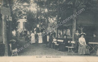 Carte postale ancienne Maison Manceau — Olivet (Loiret)