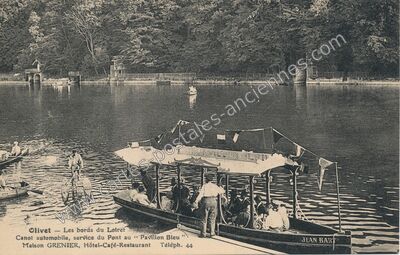 Carte postale ancienne Les bords du Lotret — Olivet (Loiret)