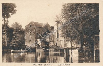 Carte postale ancienne Le Moulin — Olivet (Loiret)