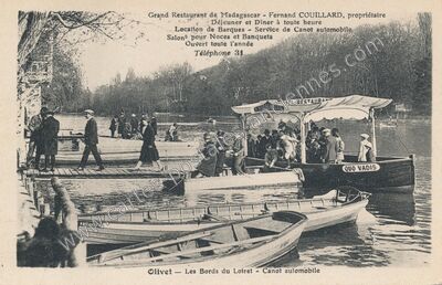Carte postale ancienne Grand Restaurant de Madagascar — Olivet (Loiret)