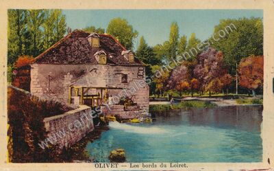 Carte postale ancienne Les bords du Loiret — Olivet (Loiret)