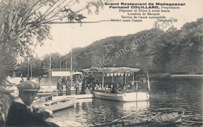 Carte postale ancienne Grand Restaurant de Madagascar — Olivet (Loiret)