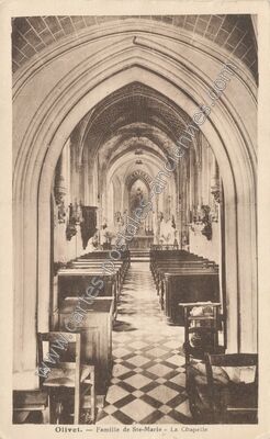 Carte postale ancienne Famille de Ste-Marie - La Chapelle — Olivet (Loiret)