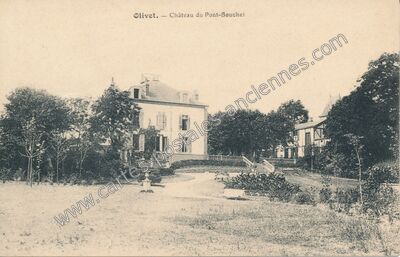 Carte postale ancienne Château du Pont-Bouchet — Olivet (Loiret)