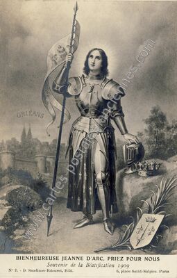 Carte postale ancienne Beatification 1909 — Orléans (Loiret)