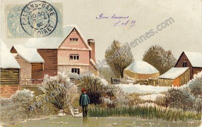 Carte postale ancienne Bon Baiser — Orléans (Loiret)