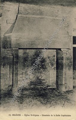 Carte postale ancienne Eglise St Aignan — Orléans (Loiret)