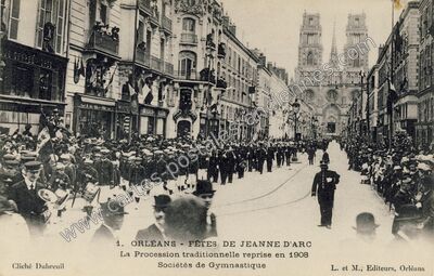 Carte postale ancienne Orleans F1908 — Orléans (Loiret)