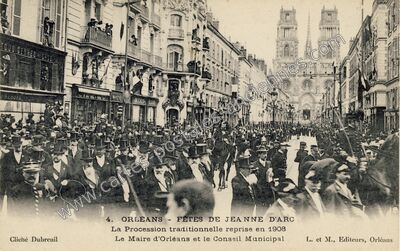Carte postale ancienne Orleans F1908 — Orléans (Loiret)