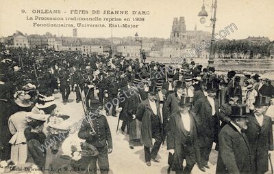 Carte postale ancienne Orleans F1908 — Orléans (Loiret)