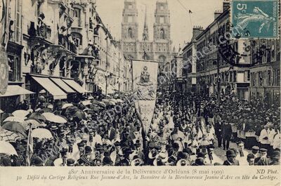 Carte postale ancienne Orleans F1909 — Orléans (Loiret)