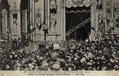 Carte postale ancienne Orleans F1909 — Orléans (Loiret)